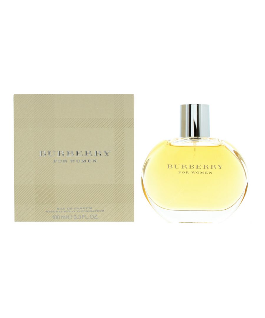 Burberry For Women is a delicately sweet fruity floral fragrance for women. Top notes are peach, apricot, pear, black currant and green apple. Midde notes are sandalwood, jasmine and moss. Base notes are vanilla, cedar and musk. Burberry For Women was launched in 1995.