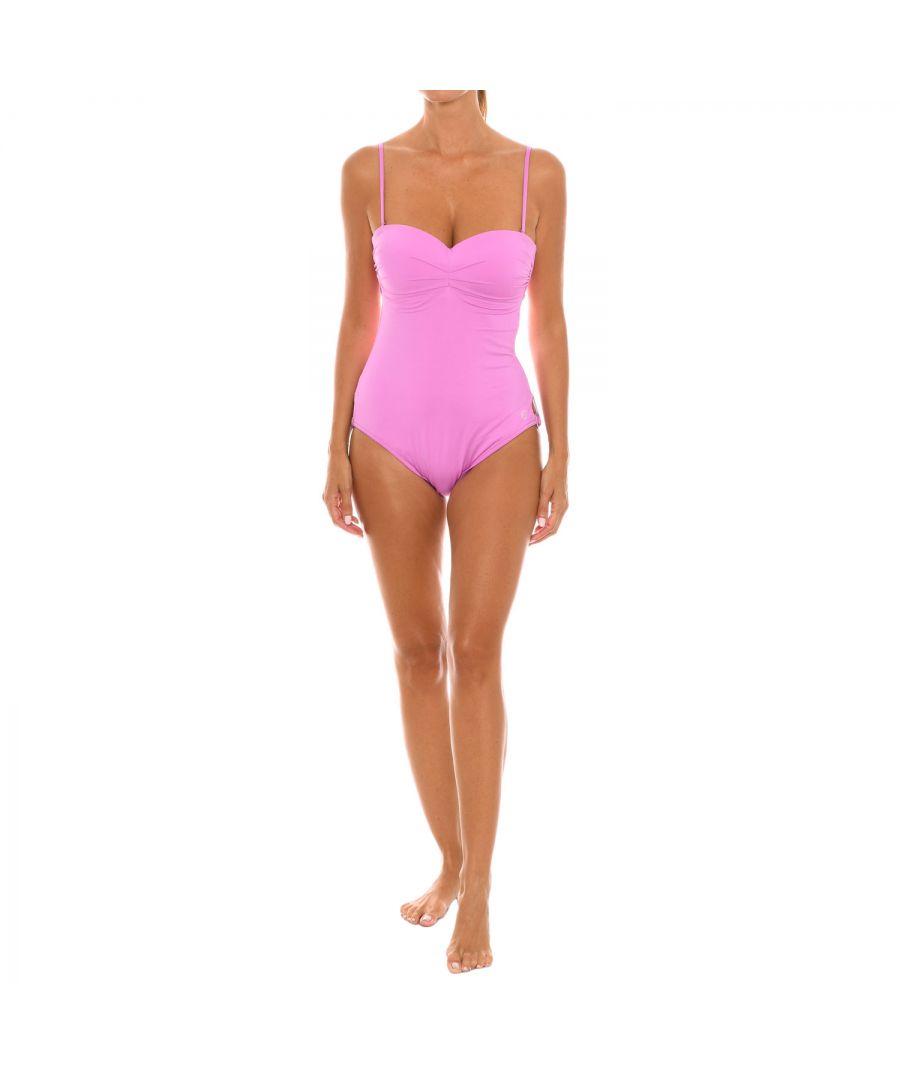 Marie Claire Womenss strapless neckline swimsuit 46219 - Pink - Size 34C