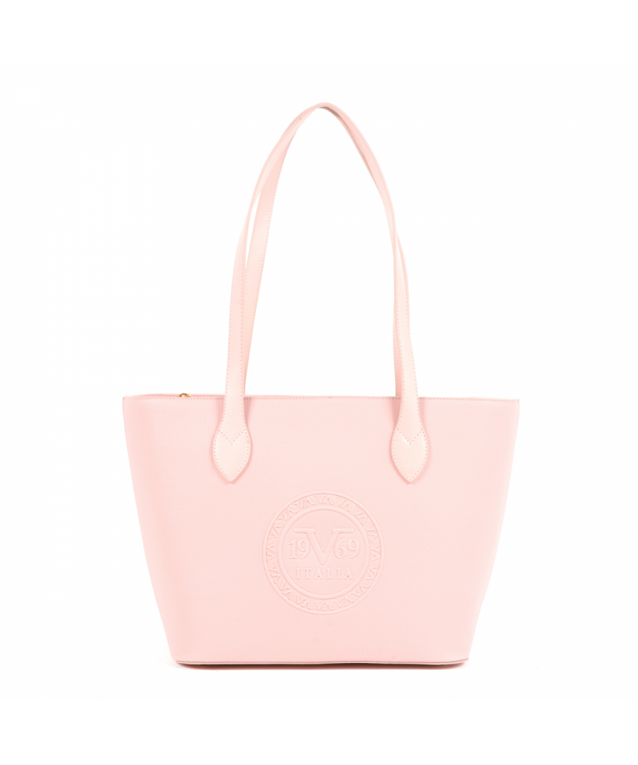 By Versace 19.69 Abbigliamento Sportivo Srl Milano Italia - Details: 3301 PINK - Color: Pink - Composition: 100% SYNTHETIC LEATHER - Made: TURKEY - Measures (Width-Height-Depth): 40x25x15 cm - Front Logo - Two Handles - Logo Inside - Two Inside Pocket