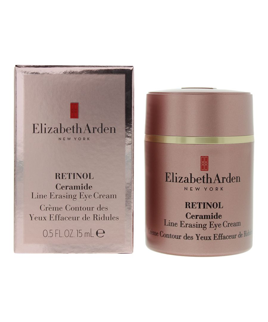 Retinol Ceramide Line Erasing Eye Cream is a Multi-benefit eye cream by Elizabeth Arden.\nThis eye cream features Retinol and moisture boosting ceramides clinically proven to smooth the skin, Brighten and to release puffiness of the eyes.