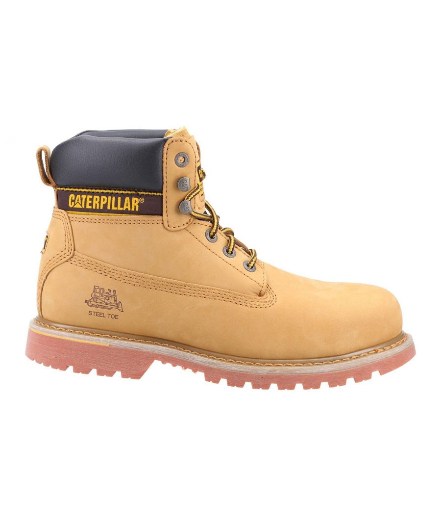 Caterpillar Safety Holton Boots Mens - Tan - Size UK 13