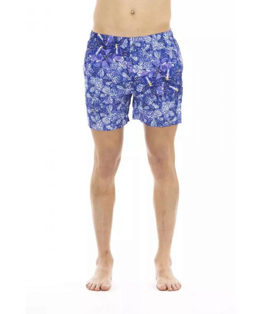 Just Cavalli Mens Light Blue Swimwear - Size Medium