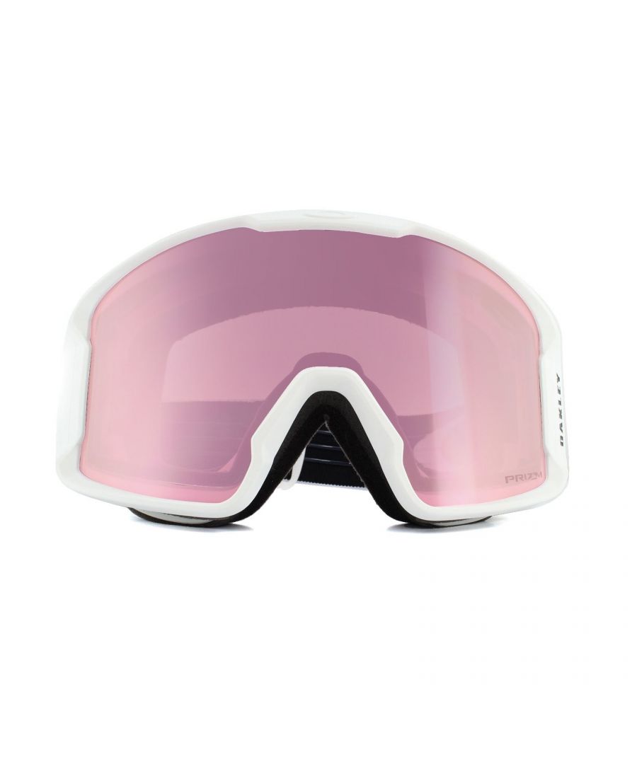 Image for Oakley Ski Goggles Line Miner XM OO7093-11 Matte White Prizm Hi Pink Iridium