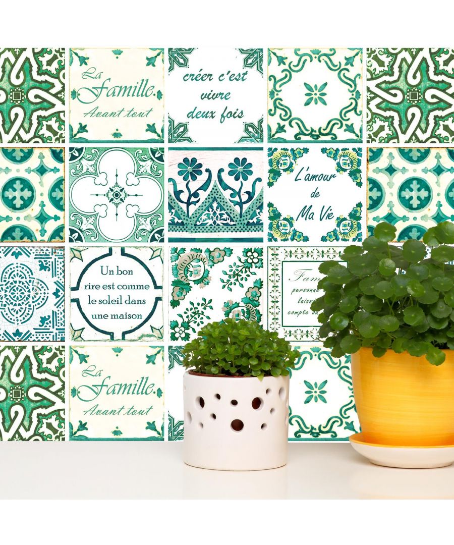 - Leave nothing to chance with our finely hand selected tiled stickers, that ensure the maximum allure for your desired home update.\n- The green and blue palate is simple enough to blend with your other decor accessories, or to be bold and beautiful on its lonesome!\n- One time installation of the quality Walplus stickers promises that after you attach it to your clean, dry wall, all that's left to do is enjoy your home's new look!\n- Package Contains:  24 pieces of stickers 15 x 15 cm, Coverage area: 0.54m2