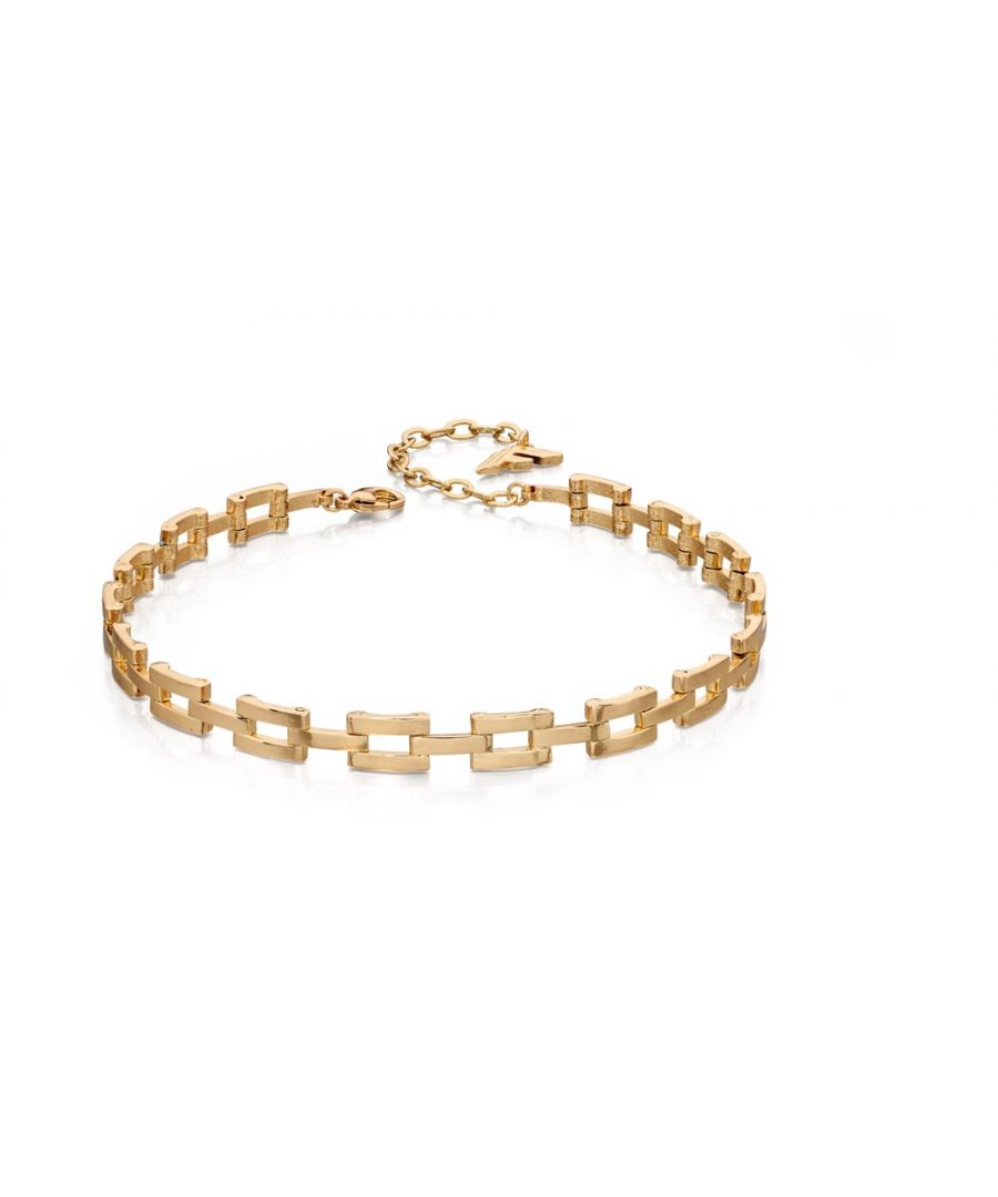 Image for Fiorelli Fashion Gold Plated Link Chain Choker Necklace 28cm + 6cm