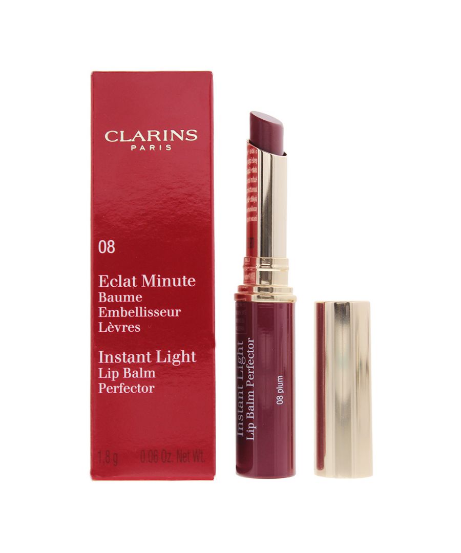 Clarins Instant Light No.08 Plum Lip Balm Perfector 1.8g