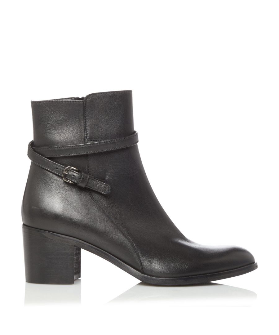 Image for Dune Ladies PATTI Refined Buckle Detail Zip Ankle Boots
