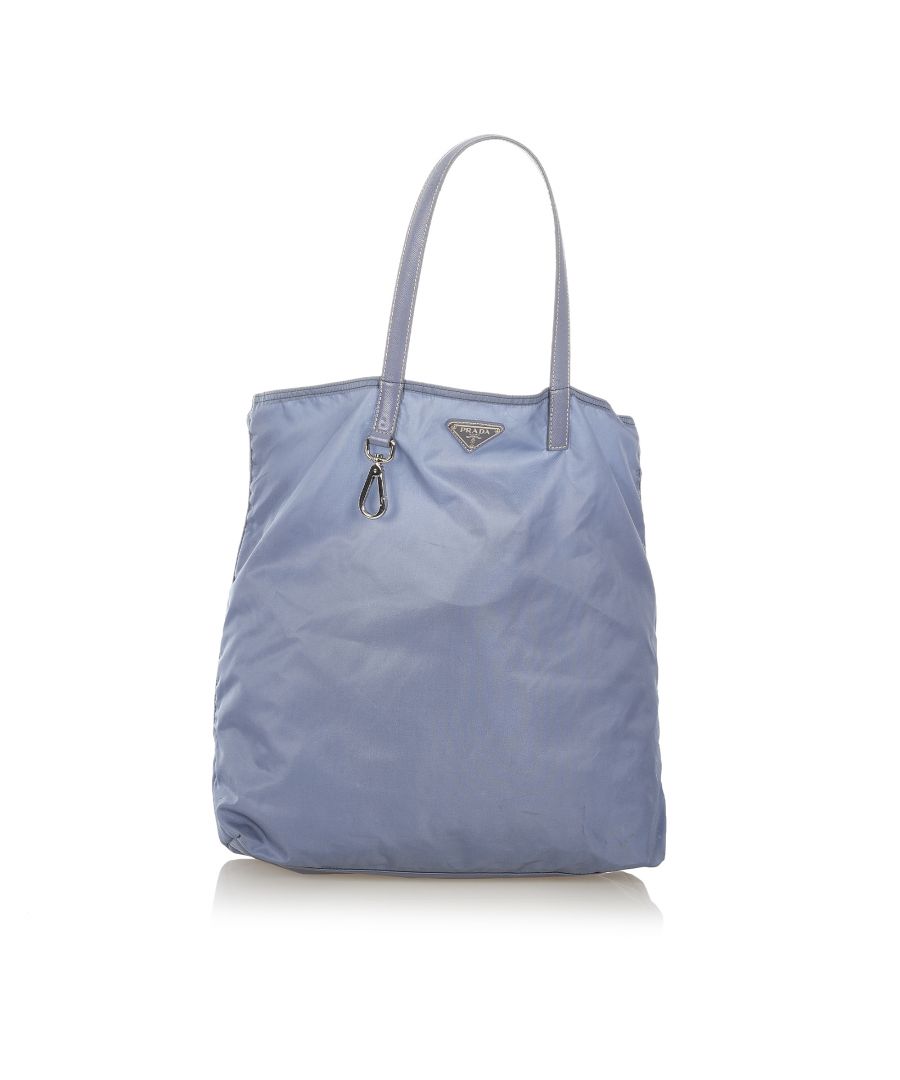Image for Vintage Prada Tessuto Tote Bag Blue