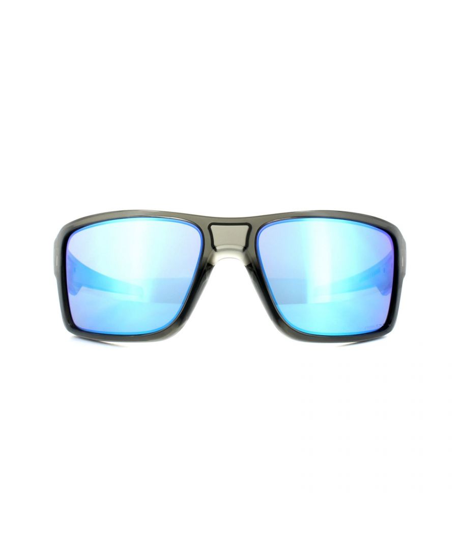 Oakley zonnebril dubbele rand OO9380-06 grijze rook prizm saffier gepolariseerd