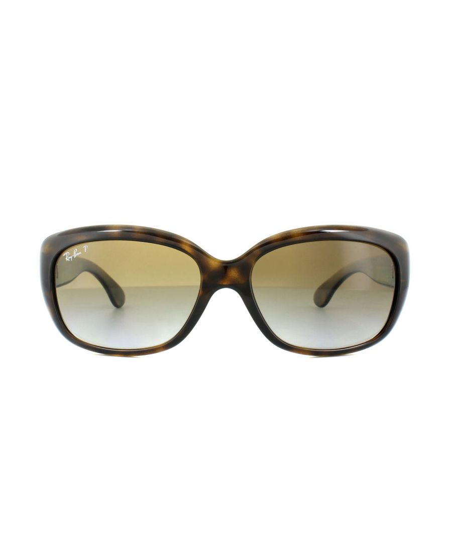 Ray-Ban Sunglasses Jackie Ohh 4101 710/T5 Tortoise Brown Gradient Polarized The original inspiration for all oversized sunglasses Jackie O has now had her inspiration immortalised in these gorgeous oversized sunglasses by Rayban.