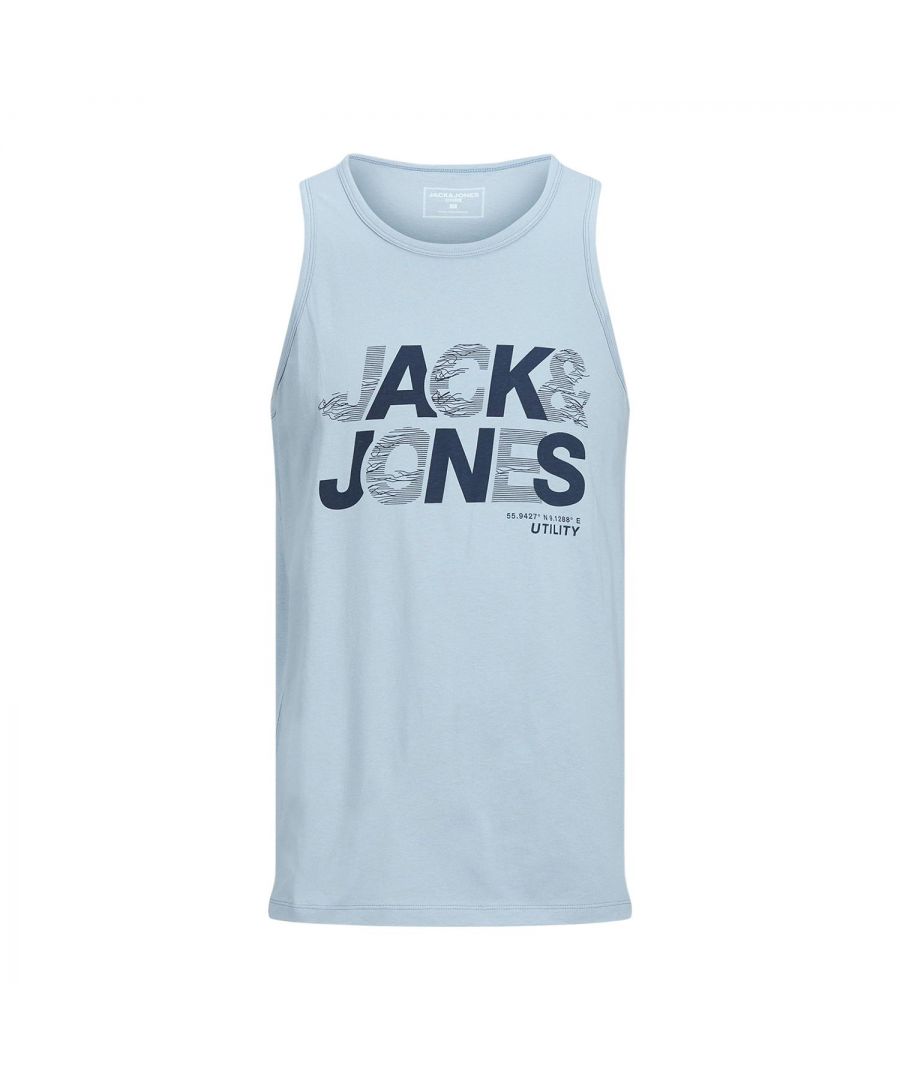 Your basic layer to build any look from. Stay comfortable on the inside. This product is made with organic cotton. Organic cotton is grown without the use of harmful chemicals. Organic cotton farming protects natural resources and farmers.\n\nFeatures:\nStay comfortable on the inside with this tank top\nMade from comfortable cotton\nIncreased comfort fit\nCrew neck for classic and simple style\nLogo print\n\nSpecification:\nMaterial: 100% Cotton\nStyle Number: 12206611\n\nWashing Instruction:\nMachine wash at max 40°C under gentle wash program\nTumble dry on low heat settings\nIron on medium heat settings\nDo not bleach\nDo not dry clean\n\nPackage Includes: Jack & Jones Men's Regular Fit Crew Neck Logo Tank Top