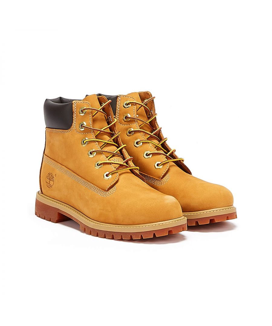 Upper: Leather\nWaterproof\nTaslan fibre laces for longer-lasting wear\n200 grams of insulation\nTextile lining and footbed cover for breathability\nRustproof hardware for durability and authenticity\nRubber lug outsole\nTimberland style code 12909