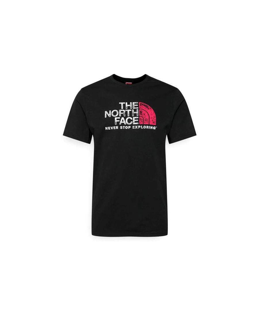 The North Face Mens Short Sleeve T Shirt In Black Cotton - Size Medium