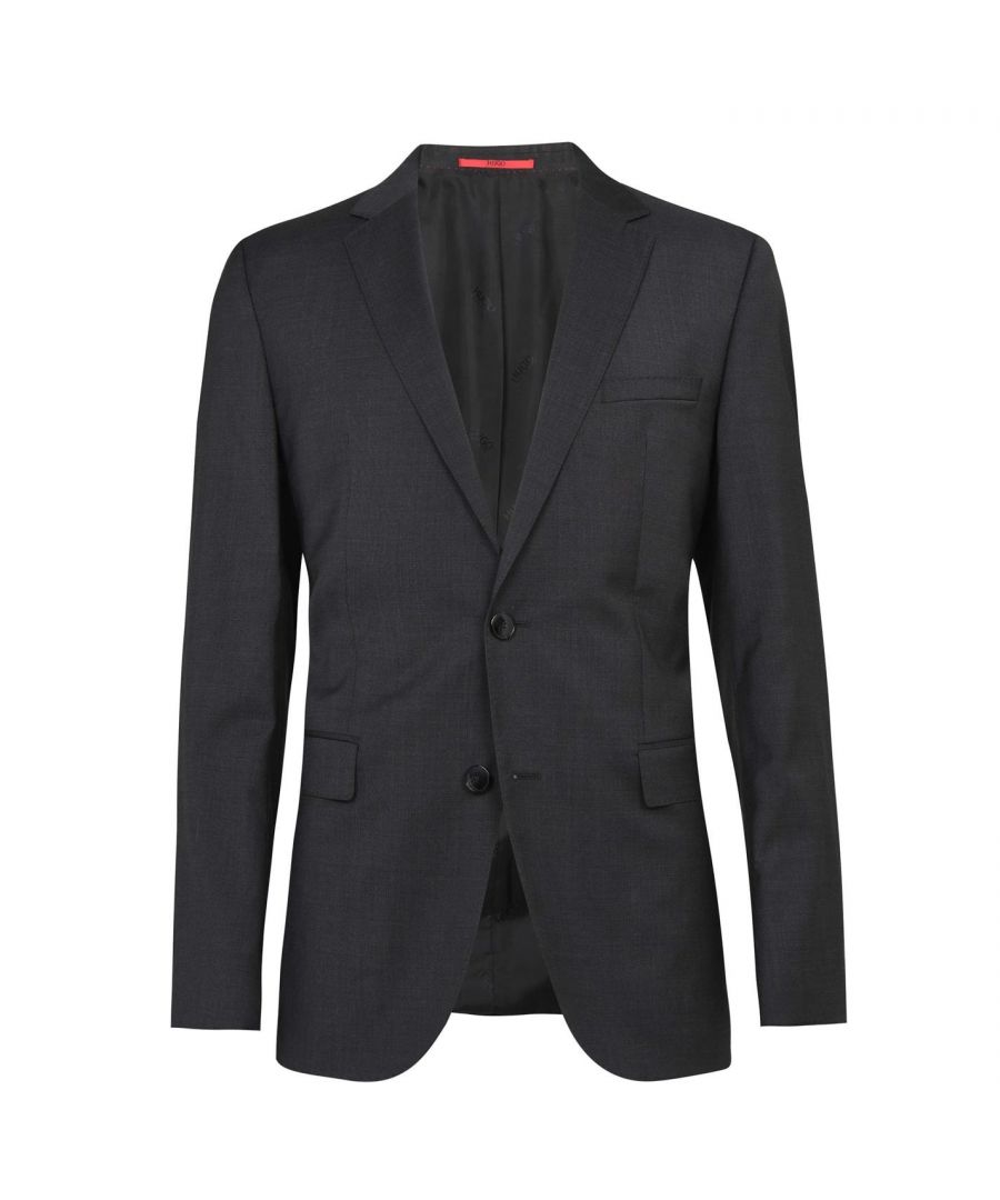 Boss Unisex C-James Blazer Jacket - Dark Grey Cotton - Size EU 50 (Mens)