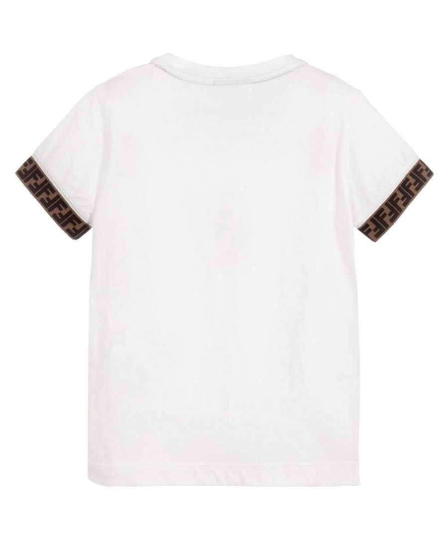 Image for Fendi Boys Trim T-Shirt White