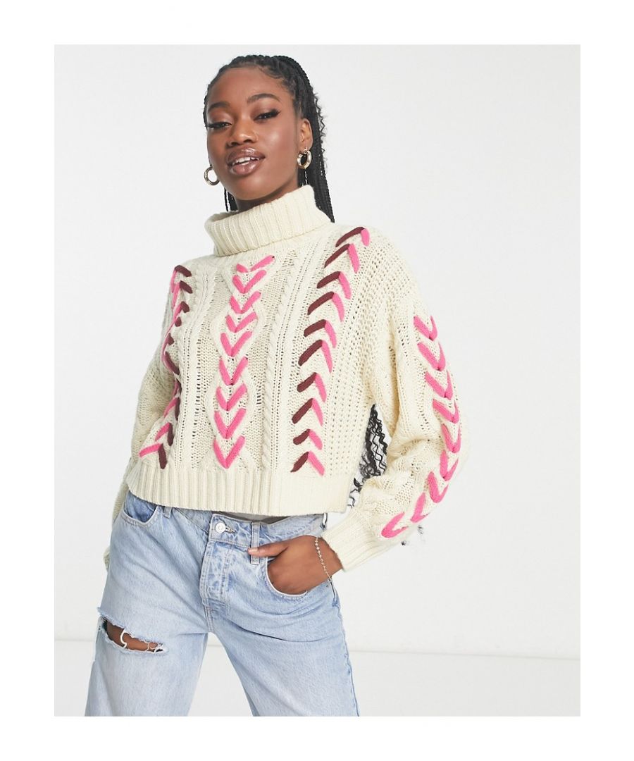 Jumpers & Cardigans by Miss Selfridge The soft stuff Roll-neck Long sleeves Ribbed trims Regular fit Sold by Asos
