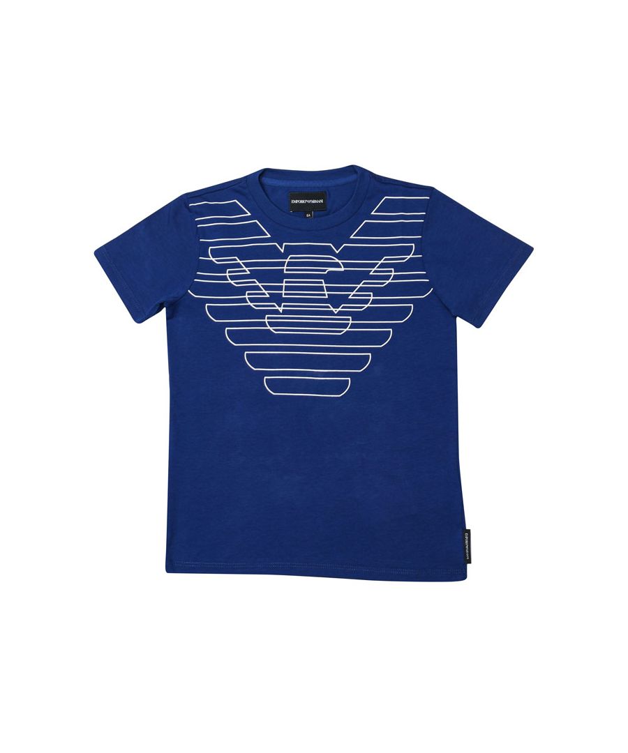 Image for Boy's Armani Junior Eagle T-Shirt in Blue