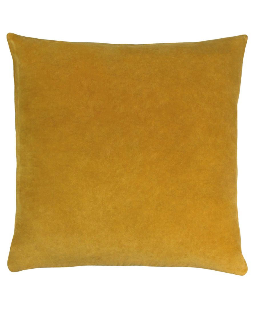 A plain, soft cotton velvet cushion in a beautiful range of colour ways. Complete with standard knife edging and hidden zip closure. Made of 100% Cotton, making this cushion super comfy and durable.
