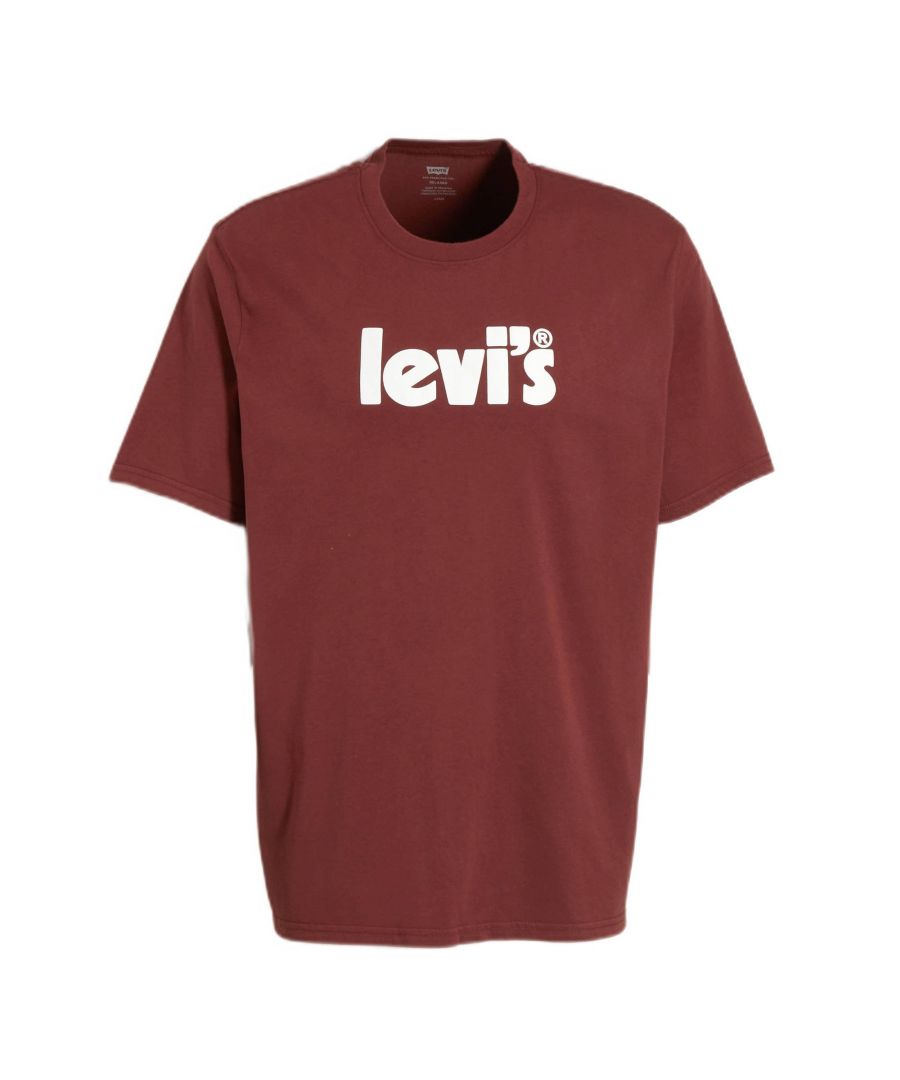 Dit T-shirt voor heren van Levi's is gemaakt van katoen en heeft een logo-opdruk. Het model heeft een ronde hals en korte mouwen.