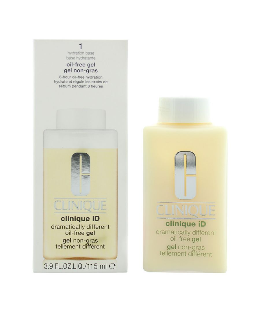 Clinique's Custom-Blend Hydration System allows you to pick and choose the exact combination of hydration and treatment to clear and illuminate your skin. Make your own moisturiser that will help you achieve your skincare goals by combining this hydration base with a targeted Active Cartridge Concentrate for your main skin concern.\n\nThis skin-strengthening formula delivers 8-hour oil-free hydration. Suitable for combination oily to oily skin types.