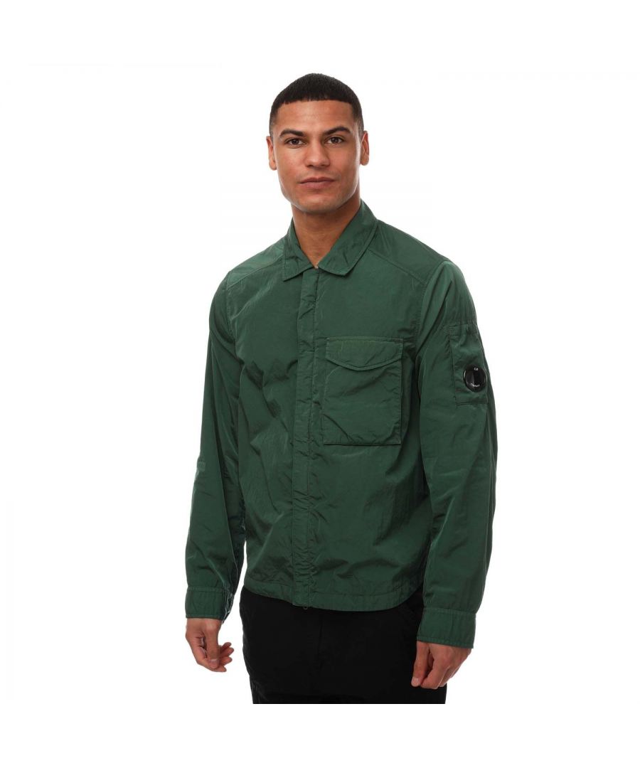 C.P. Company Mens Chrome R Overshirt in Green - Size 2XL