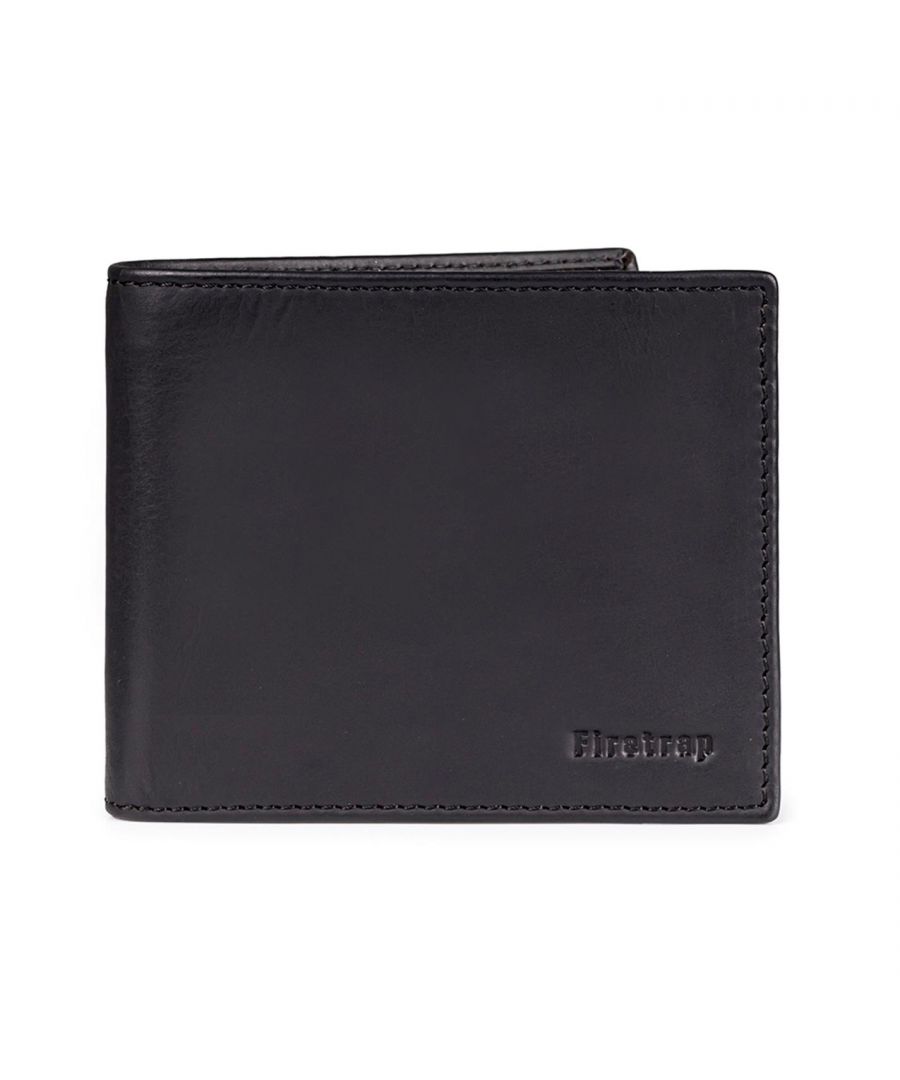 Firetrap icon wallet - This stylish Firetrap icon wallet is minimalist by design and packed with all the functionality needed for on the go use. This wallet includes 6 card slots, a fully lined and branded note section and 2 receipt pockets for extra capacity. Handcrafted in velvety, hunter leather and finished with hidden RFID blocking technology, this wallet combines style, functionality and peace of mind at all times. Combine this with the matching credit card holder from the new-season, Firetrap leather collection.  > 6 card slots > Fully lined & branded note section > 2 receipt pockets > Genuine, hunter leather > RFID blocking technology > Unique display packaging