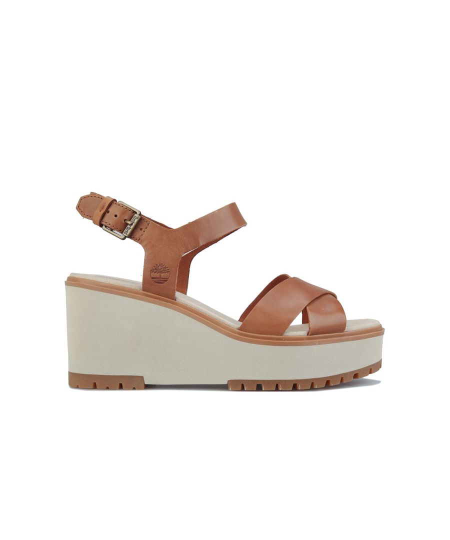 Image for Women's Timberland Koralyn Cross Strap Sandals In Brown