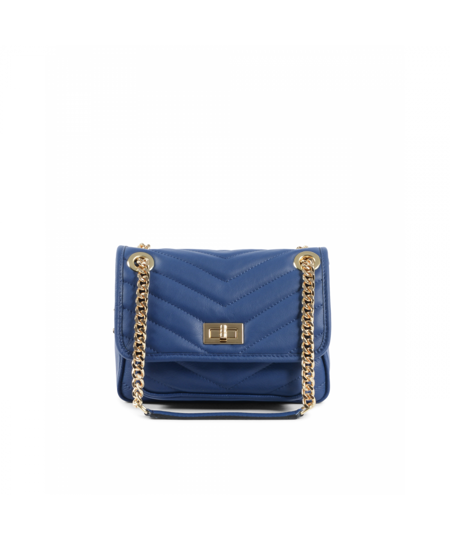 By: 19V69 Italia- Details: 10507 SAUVAGE BLUETTE- Color: Blue - Composition: 100% LEATHER - Measures: 22x16x13 cm - Made: ITALY - Season: All Seasons