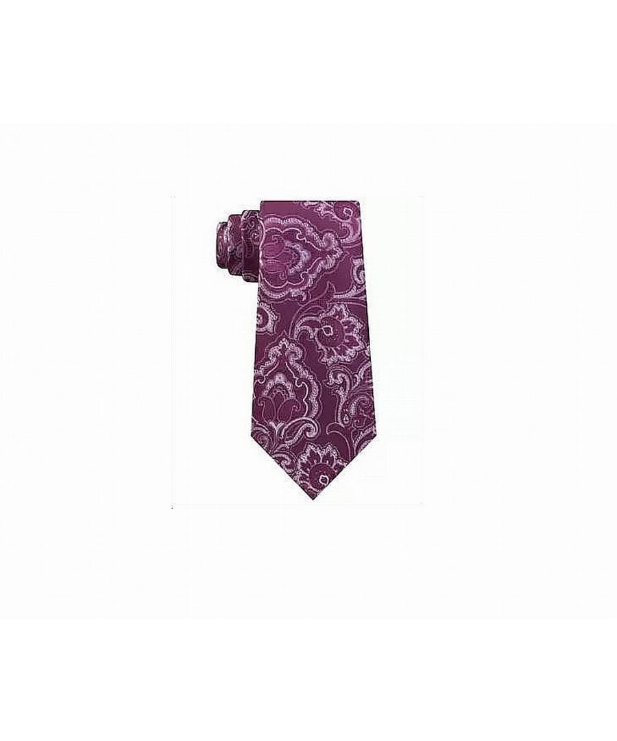 Color: Purples Size: Not Applicable Pattern: Paisley Type: Tie Width: Skinny (Material: Silk
