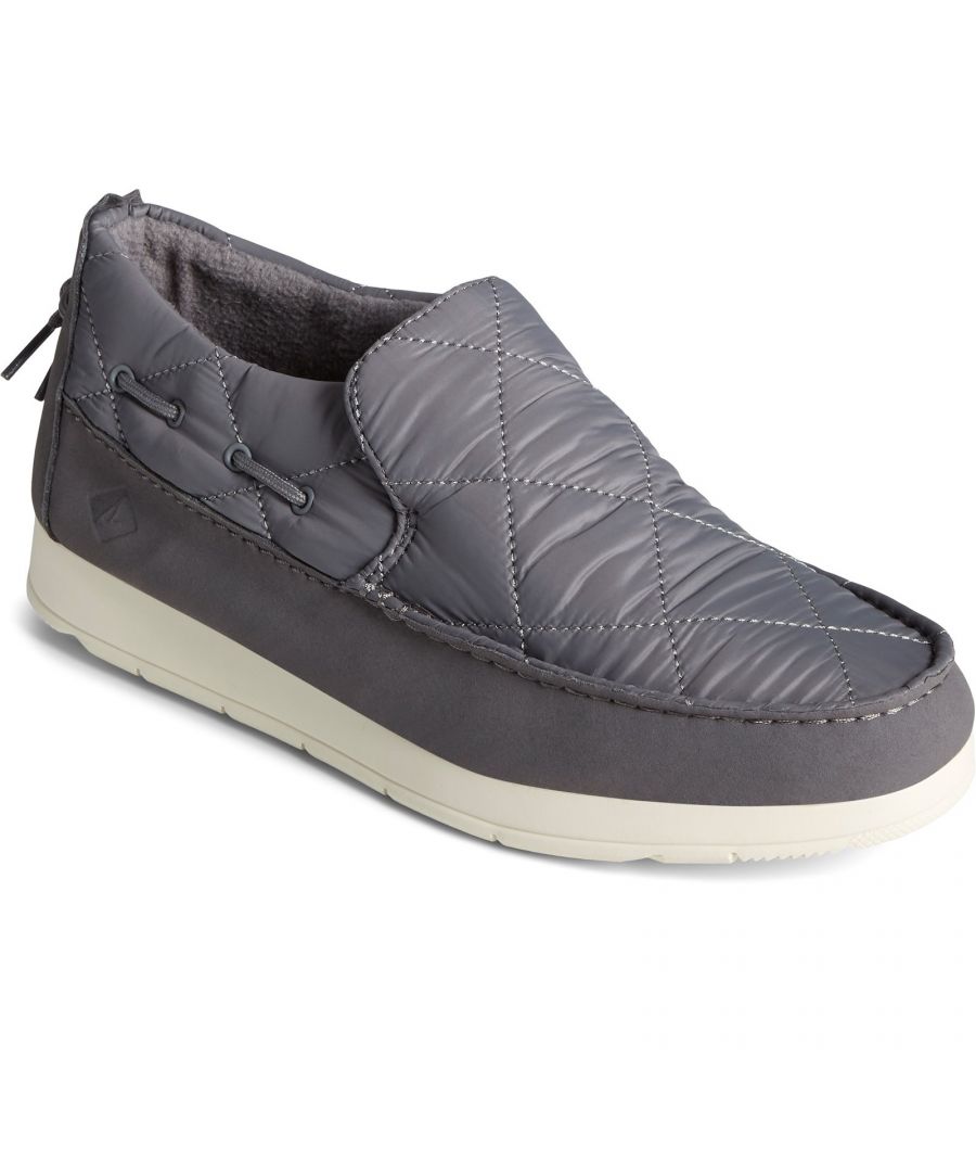 Sperry Moc-Sider Male Slip On Mens Shoes GREY - Size UK 9