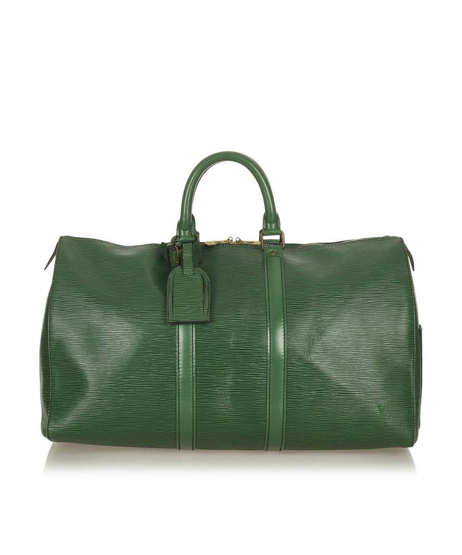 Image for Vintage Louis Vuitton Epi Keepall 45 Green