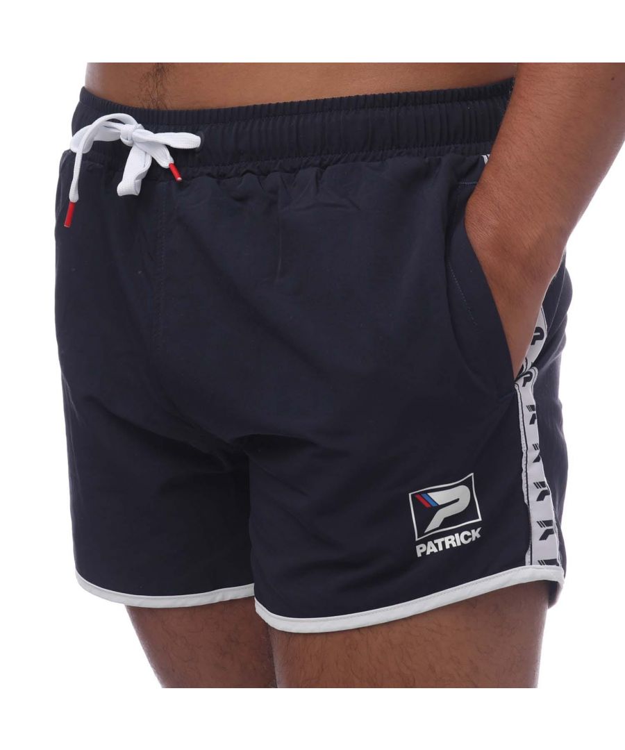 Patrick Mens Steve 3 Inch Swim Short in Navy - Size Medium