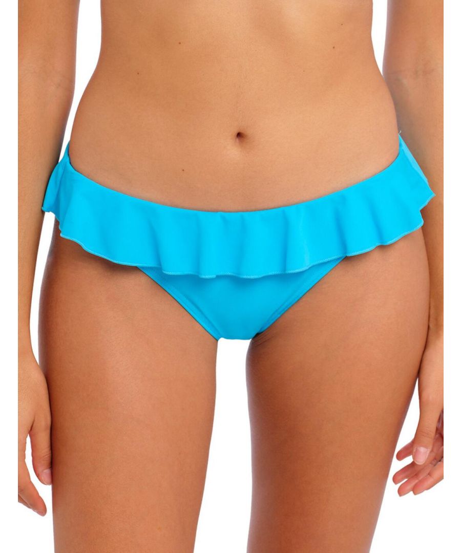 Freya Womens 7235 Jewel Cove Italini Bikini Brief - Blue Elastane - Size 14 UK