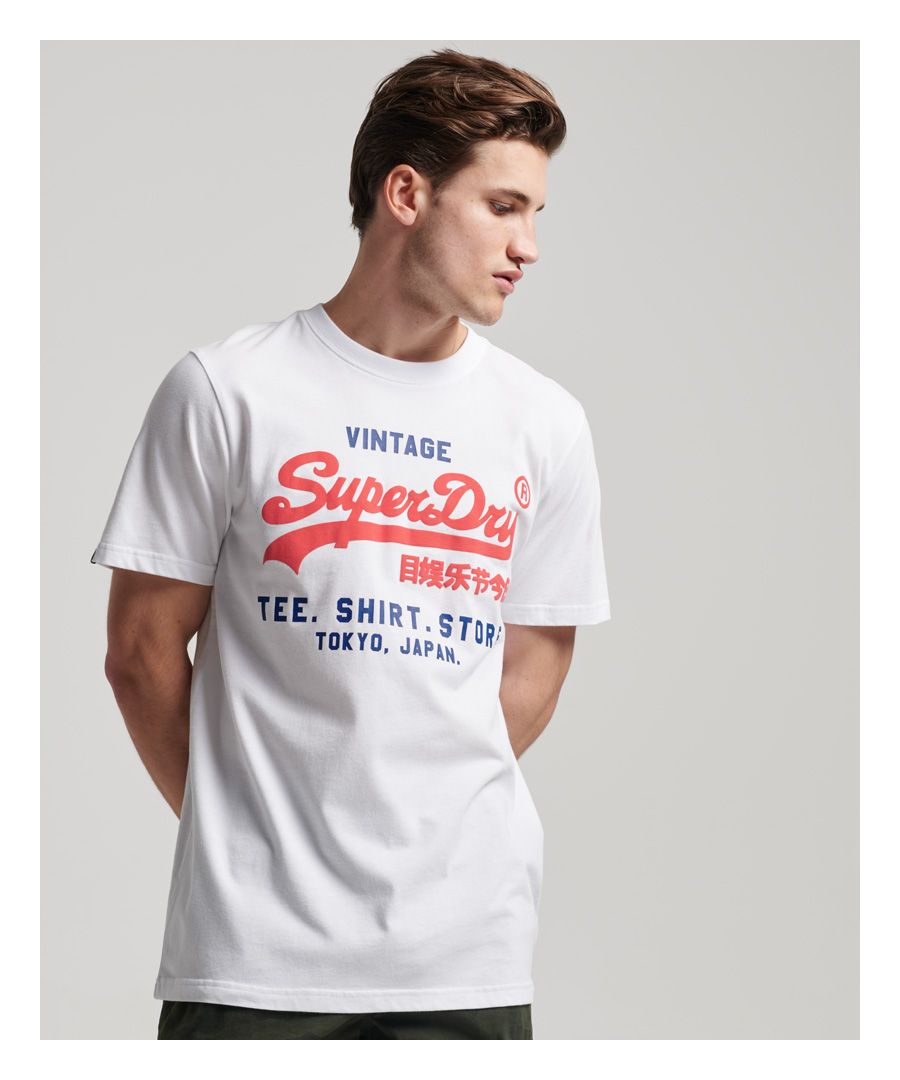 Update your casual style and become part of the Superdry family with the Vintage Classic T-Shirt. Stylish and simple, the timeless staple offers effortless style to accommodate your day-to-day wear and keep you on trend.Relaxed fit – the classic Superdry fit. Not too slim, not too loose, just right. Go for your normal sizeCrew neckShort sleevesPrinted Superdry logoClassic Superdry tab