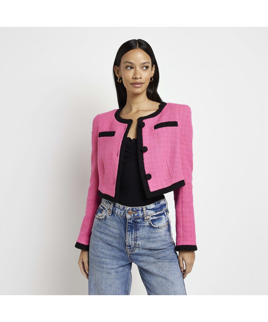 > Brand: River Island > Gender: Womens > Colour: Pink > Season: Autumn/Winter > Material: Polyester > Material Composition: 94% Polyester 6% Elastane