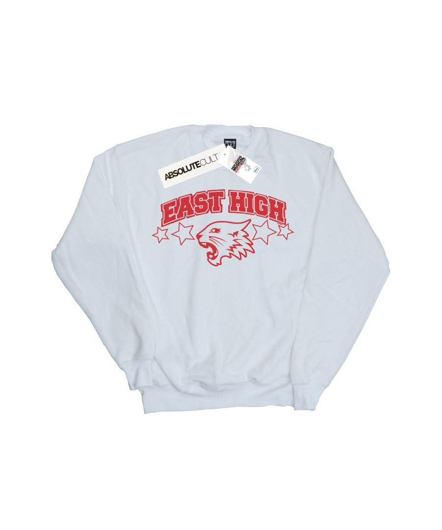 Disney Mens High School Musical The Wildcat Stars Sweatshirt (White) - Size Medium