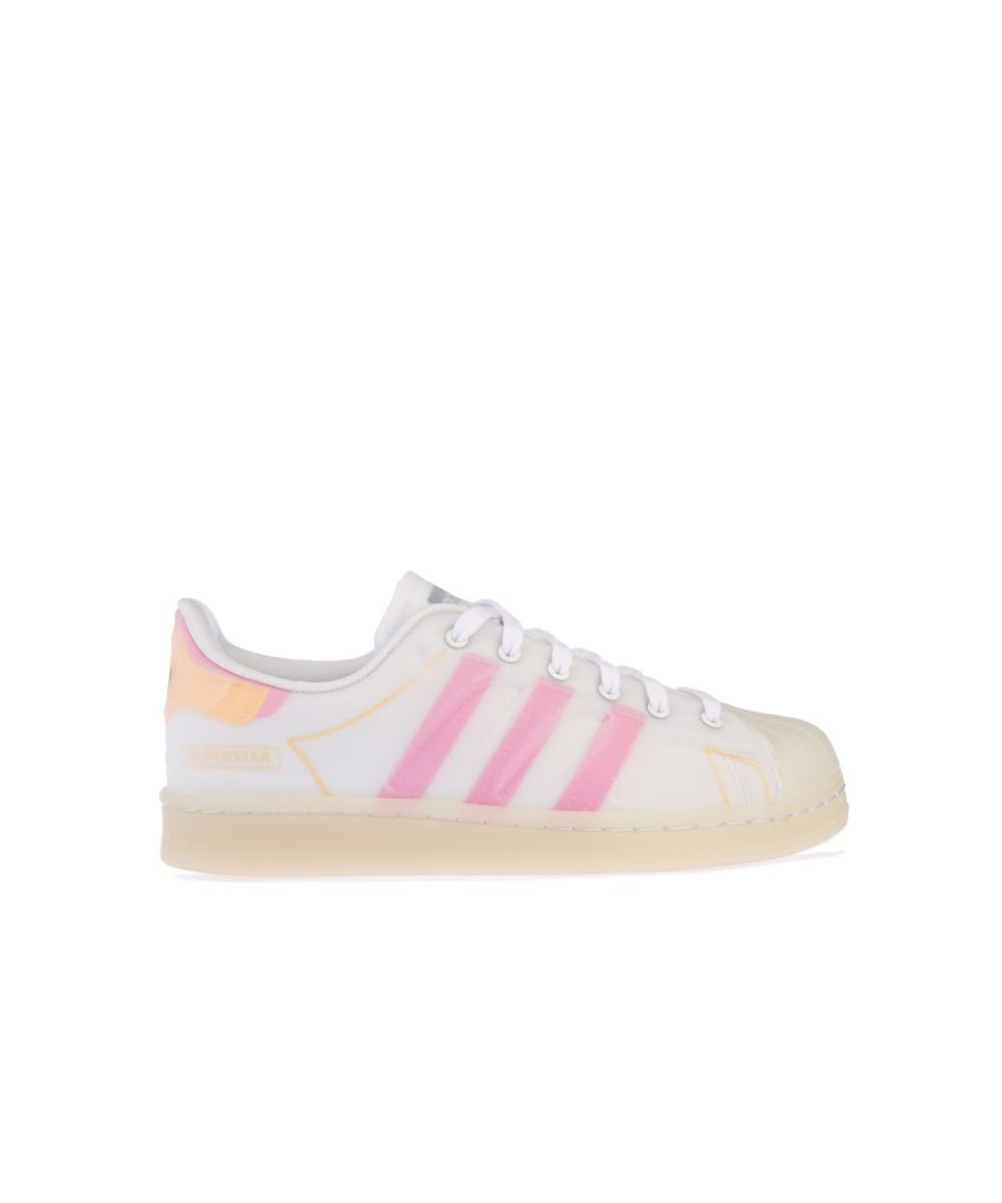 Image for Women's adidas Originals Superstar Futureshell Trainers in White pink