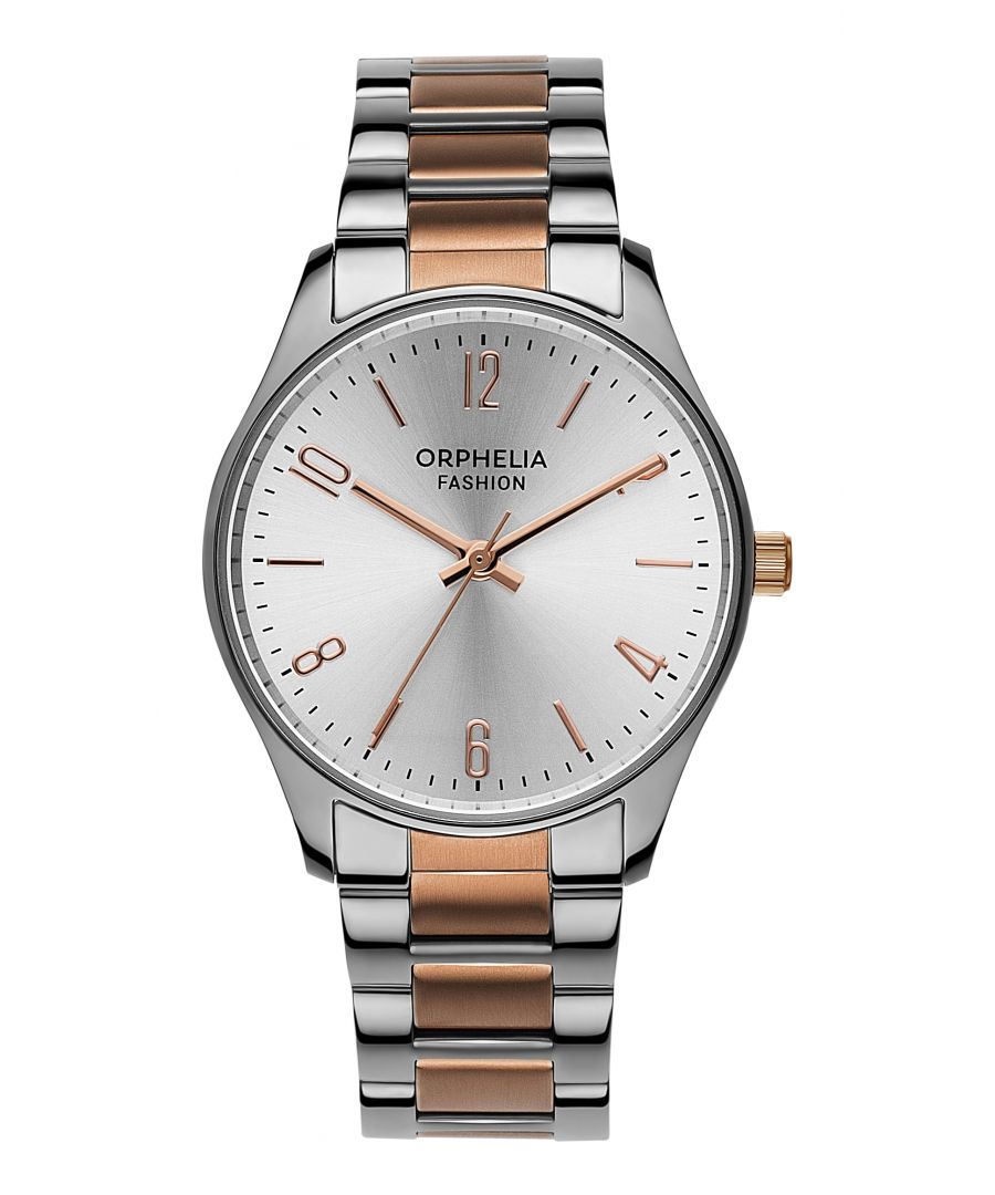 This Orphelia Fashion Oxford Analogue Watch for Women is the perfect timepiece to wear or to gift. It's Silver 30 mm Round case combined with the comfortable Multicolour Stainless steel watch band will ensure you enjoy this stunning timepiece without any compromise. Operated by a high quality Quartz movement and water resistant to 3 bars, your watch will keep ticking. REFIND DESIGN: Orphelia Fashion Analogue watch with a Miyota Japanese Quartz movement will provide you with a great feeling. It's an amazing gift for your relatives and friends PREMIUM QUALITY: By using high-quality materials  Glass: Mineral Glass  Case material: Stainless steel  Bracelet material: Stainless steel- Water resistant: 3 bars COMPACT SIZE: Case diameter: 30 mm  Height: 8 mm  Strap- Length: 19 cm  Width: 13 mm. Due to this practical handy size  the watch is absolutely for everyday use-Weight: 55 g