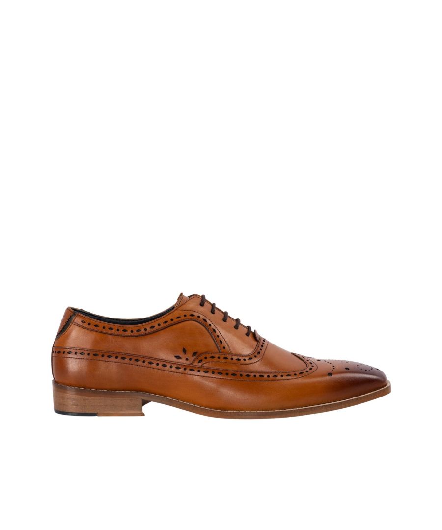 MENS FELIX TAN DERBY BROGUE