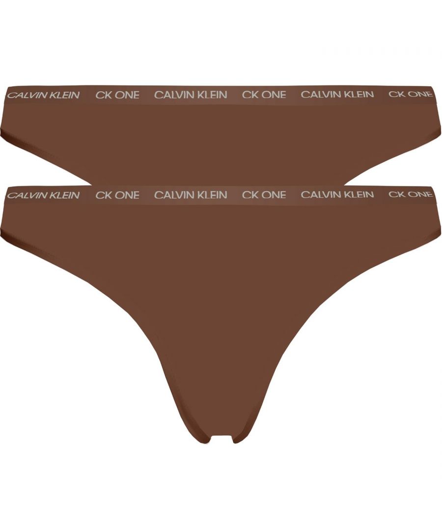 Calvin Klein Underwear Ck One Thong In Stretch Cotton