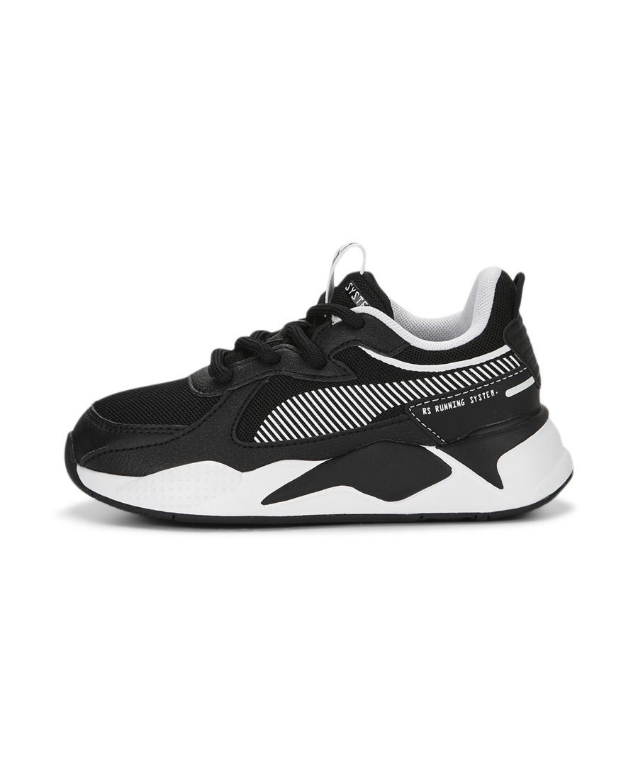Puma Childrens Unisex Kids RS-X Sneakers - Black - Size UK 12 Kids