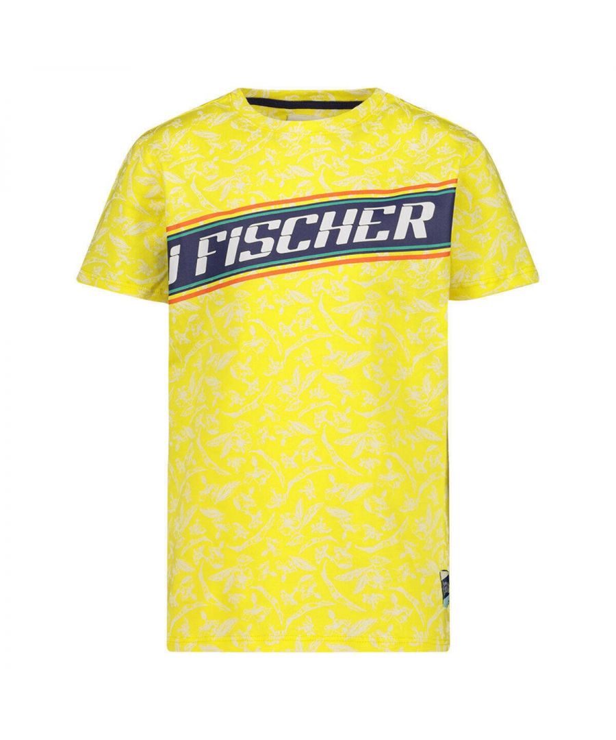 Dit T-shirt voor jongens van Jake Fischer is gemaakt van katoen en heeft een printopdruk. Het model heeft een ronde hals en korte mouwen.