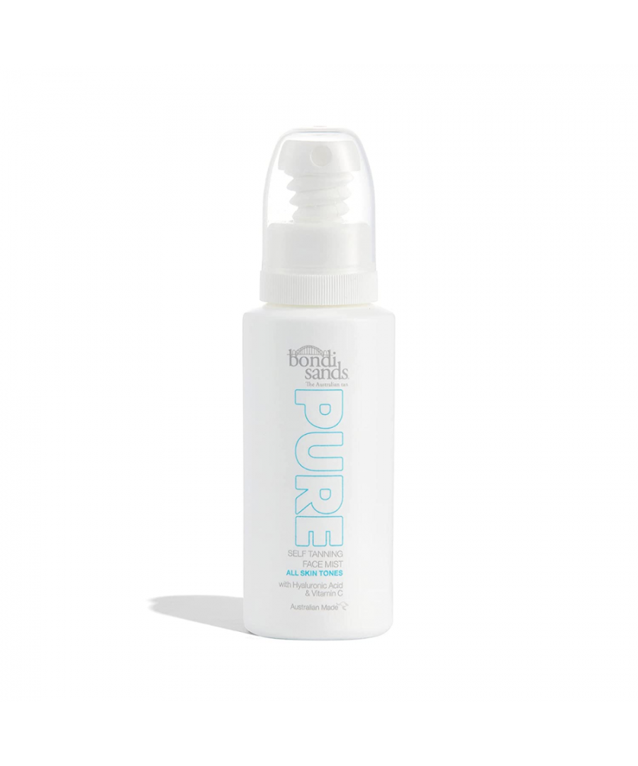 Bondi Sands The Australian Tan Pure Self Tanning Mist is an easy to use tanning mist, that delivers a brilliant golden glow, whilst also delivering Hyaluronic Acid, Vitamin C and Vitamin E. The formula is lightweight, refreshing and provides an instant burst of hydration.