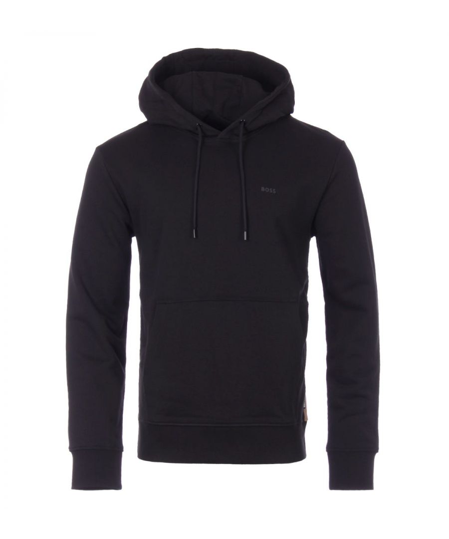 An everyday essential to elevate your off-duty look from BOSS. This contemporary hooded sweatshirt  is crafted from organic Cotton French terry, providing comfortable all day wear and natural breathability. Cut to a regular fit this classic hooded design features an adjustable drawstring hood, ribbed trims and a kangaroo pocket. Finished with the iconic BOSS logo rubberised, at the chest.Regular Fit, Organic Cotton French Terry, Adjustable Drawstring Hood, Kangaroo Pocket, Ribbed Trims, BOSS Branding. Style & Fit:Regular Fit, Fits True to Size. Composition & Care:100% Organic Cotton, Machine Wash.