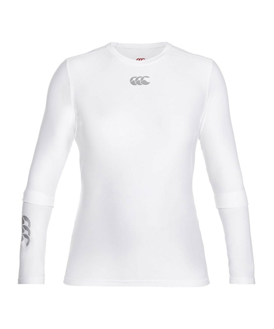 Image for Canterbury Mens ThermoReg Long Sleeve Base Layer Top (White)