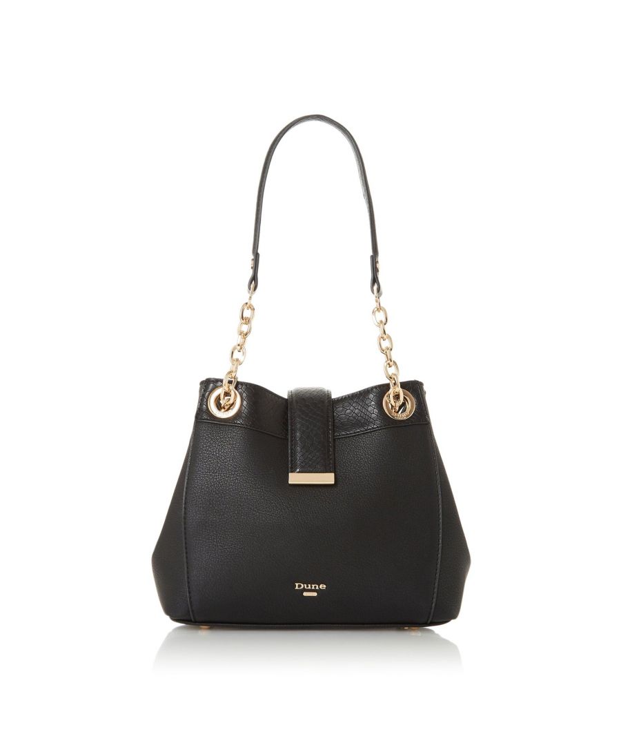 The accessory to buy now and love forever. Gold tone hardware and branding add the detailed touches on this bag. There�s plenty of room for everything you need with three compartments.