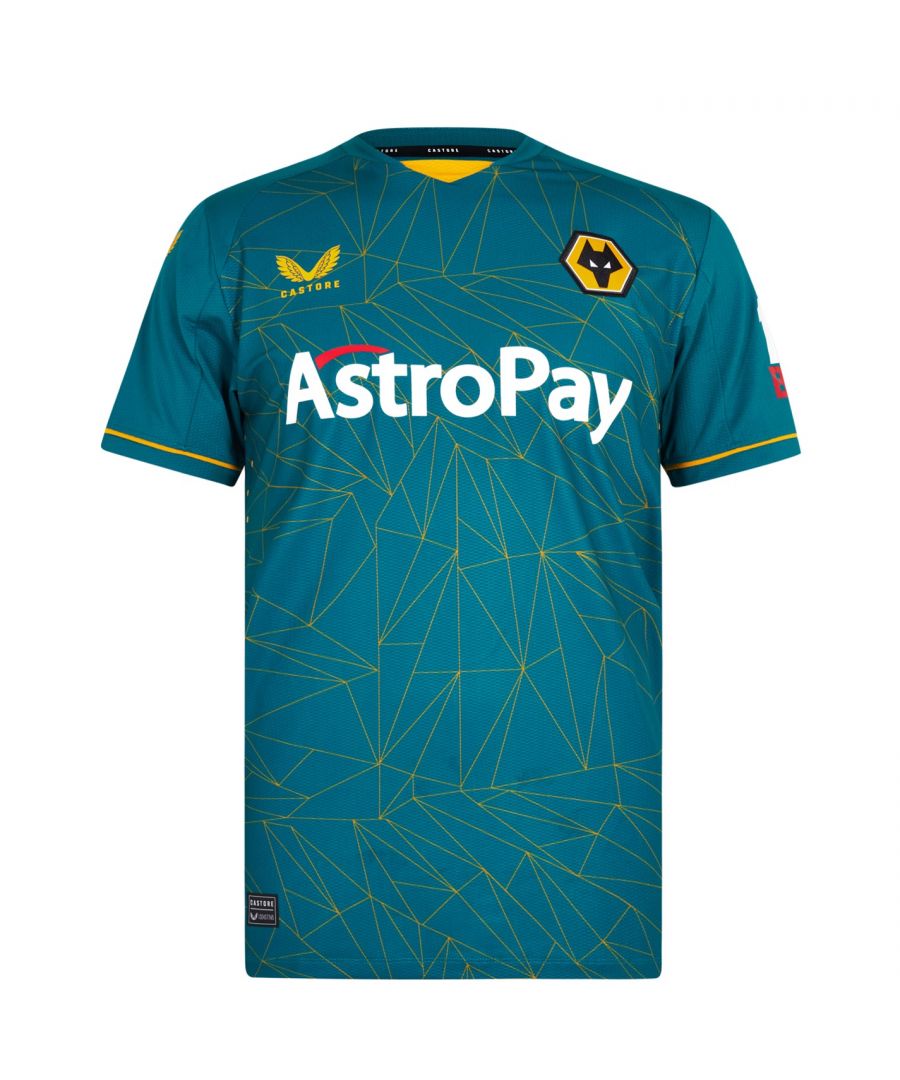Castore Wolves Away Authentic Shirt 2022/2023 Mens - This Wolves Authentic Away 2022/2023 Shirt has been engineered with Castore's technical performance fabric which delivers industry leading five-way stretch and moisture wicking comfort. The jersey features the clubs crest embroidered to the chest which helps you showcase your support for the Molineux club with pride and the Castore branding completes the design...