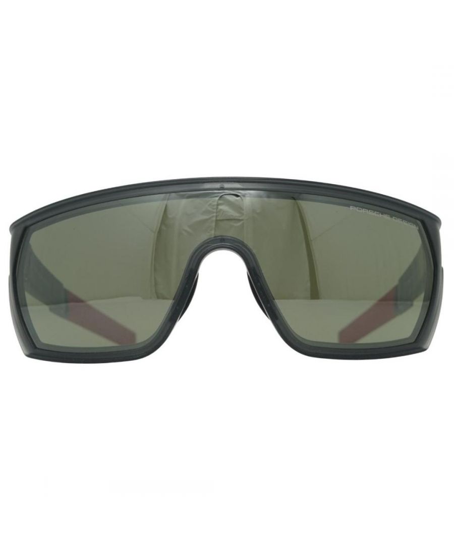 porsche design mens p8668 b red sunglasses - one size