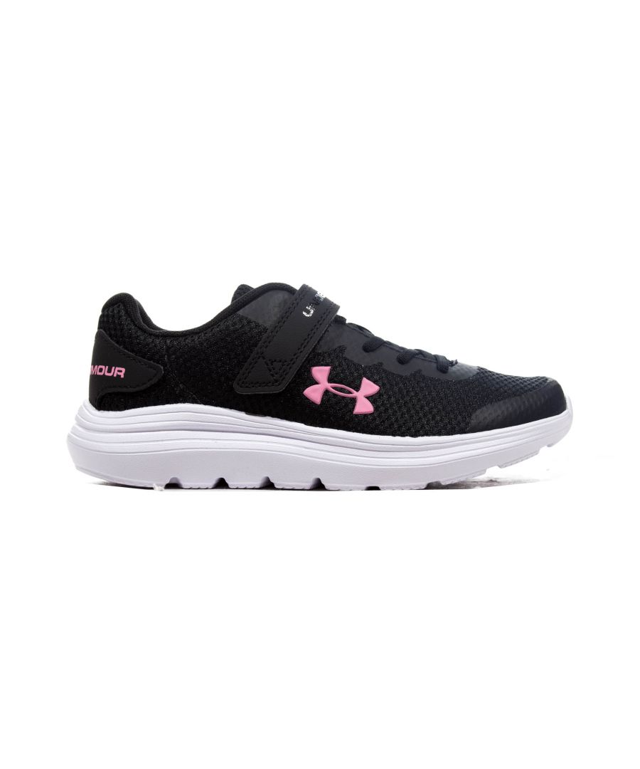 Image for Under Armour Surge 2 Junior Running Trainer Black/Pink