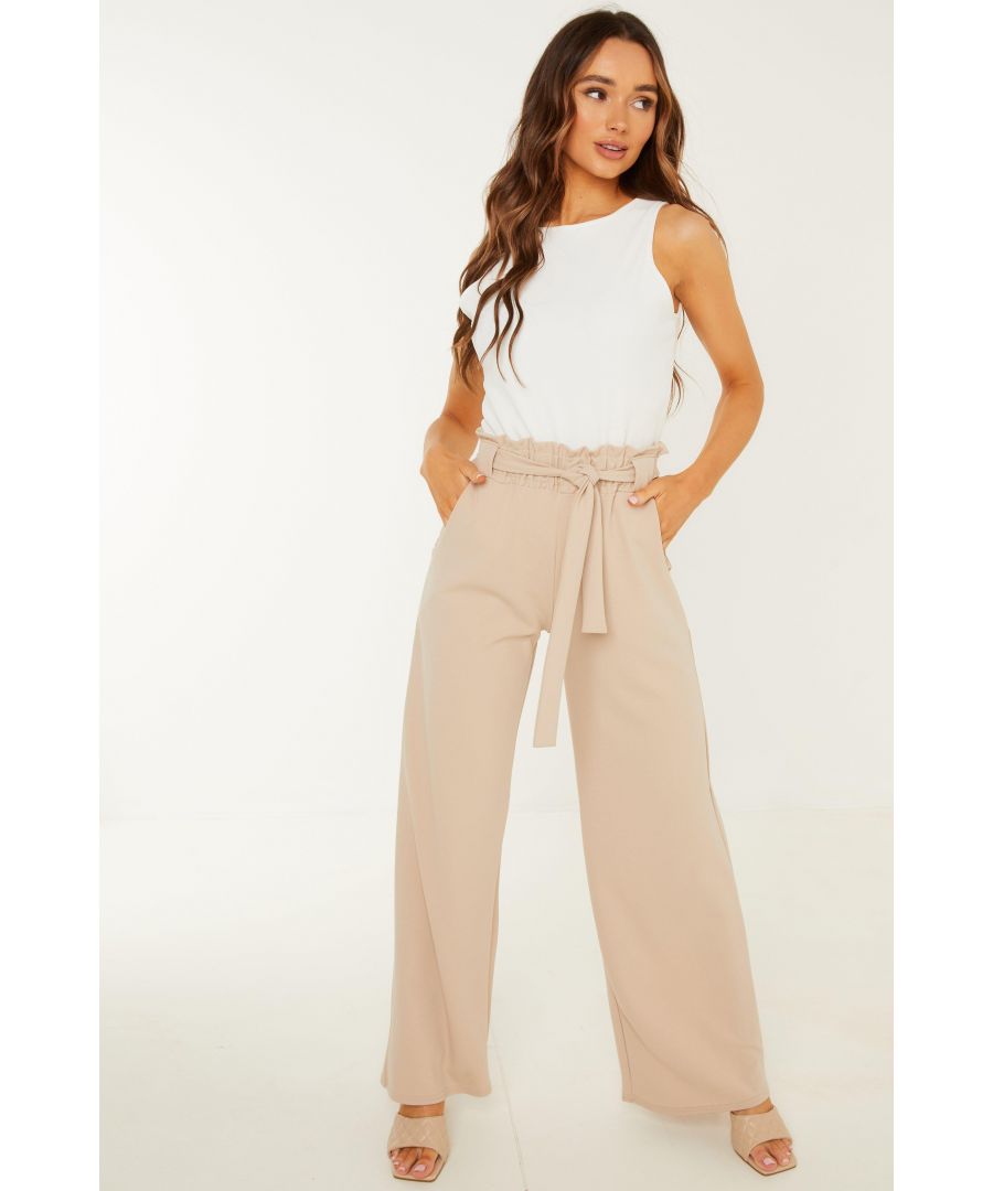 Image for Stone Tie Belt Palazzo Trousers